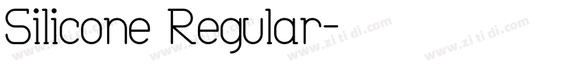 Silicone Regular字体转换